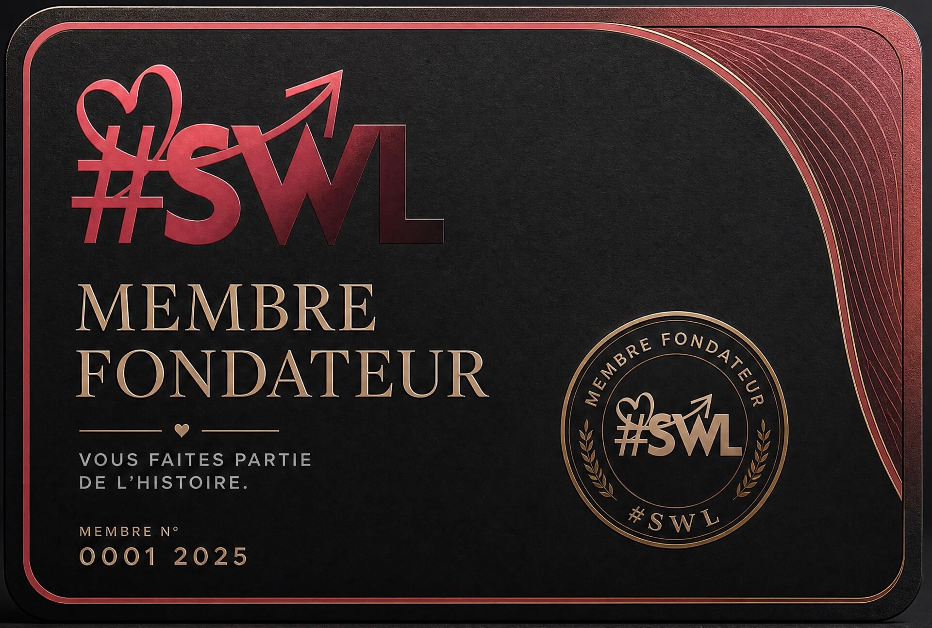 Carte de Membre fondateur #StartWithLove